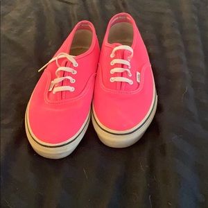 Neon pink vans